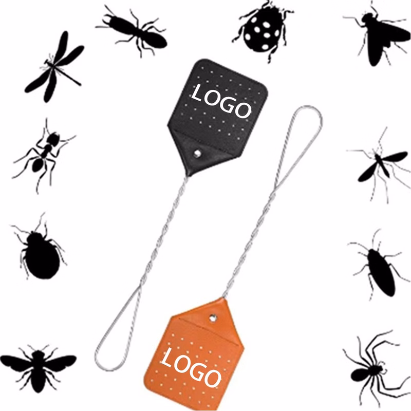 Leather Fly Swatter With Wire Handle