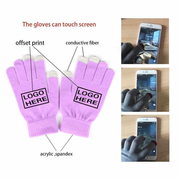 Touch screen gloves winter knitted gloves