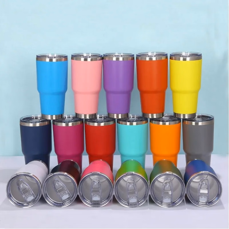 30 oz Stainless Steel Travel Tumbler Mug with Custom Logo
