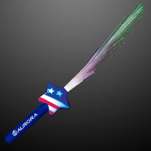 Fiber Optic Stars & Stripes Wands 1