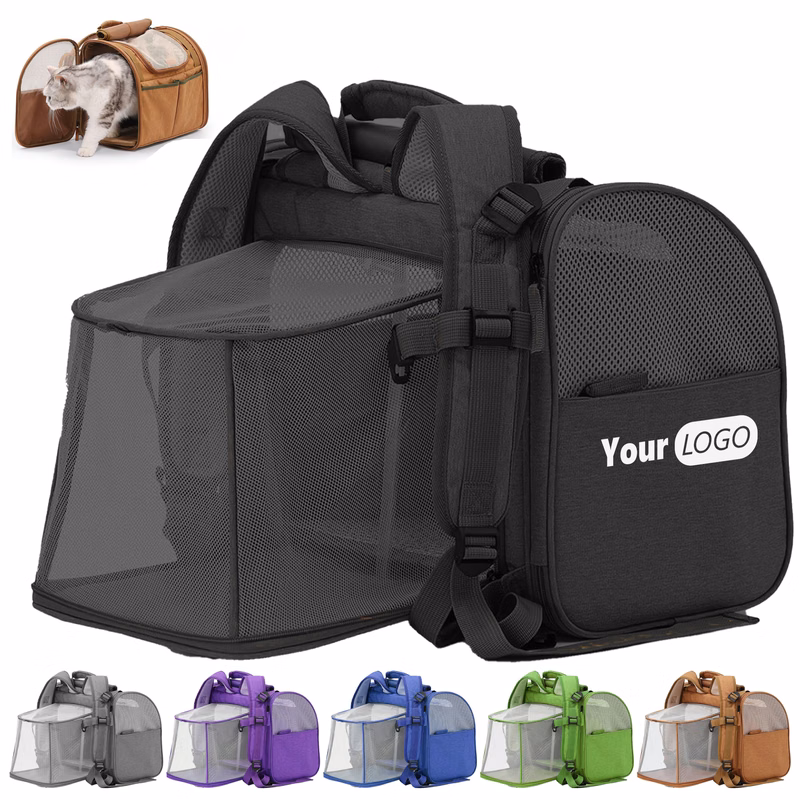 Oxford Portable Pet Backpack For Outdoor Use