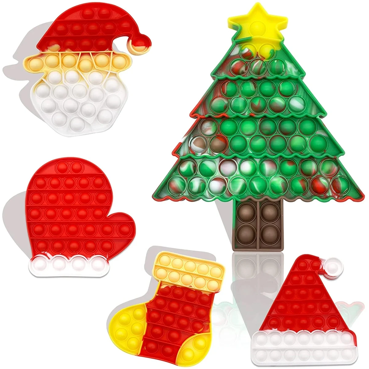 Push Bubble Pops Fidget Sensory Antistress Kid Christmas Toy 1