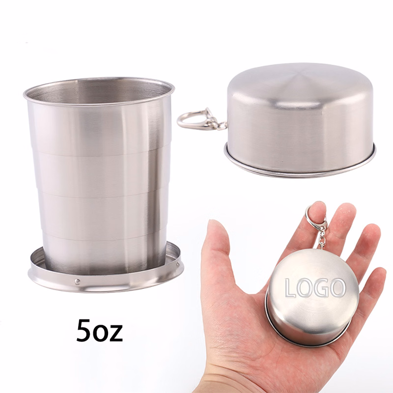 5oz 304 Stainless Steel Collapsible Cup