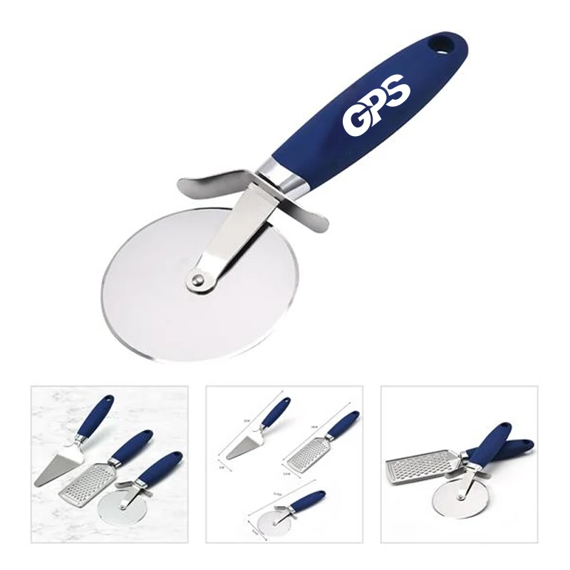3 PCS Stainless Steel Pizza Cutter Set 1