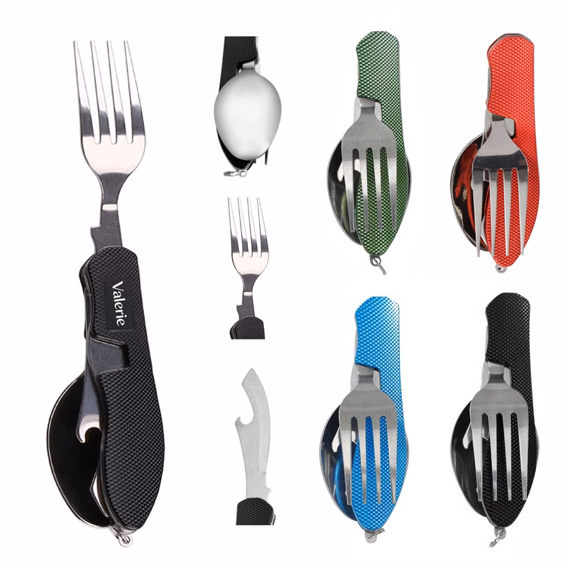 3-in-1 Portable Folding Camping Tableware