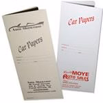 Car Papers Document Folder