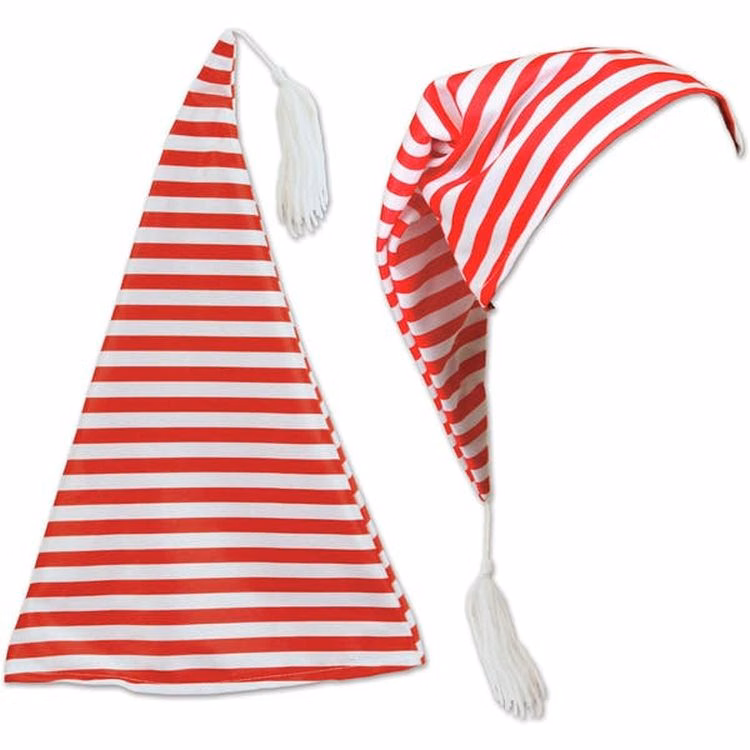 Striped Nightcaps - Red & White