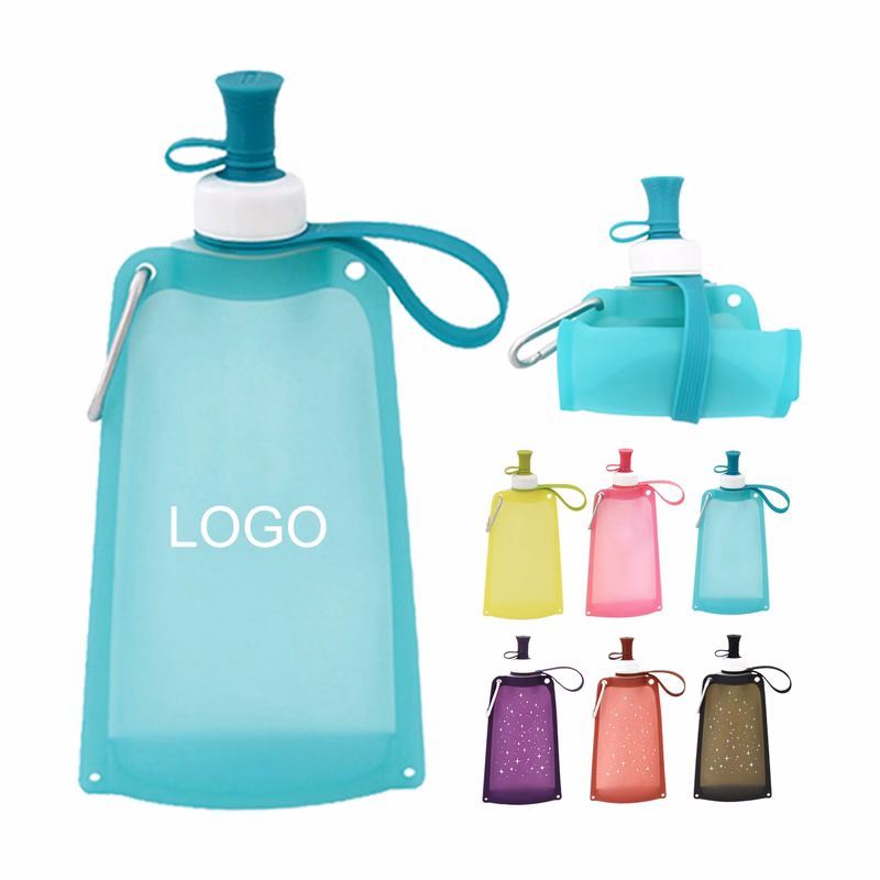 550ml Outdoor Portable Silicone Water Bag
