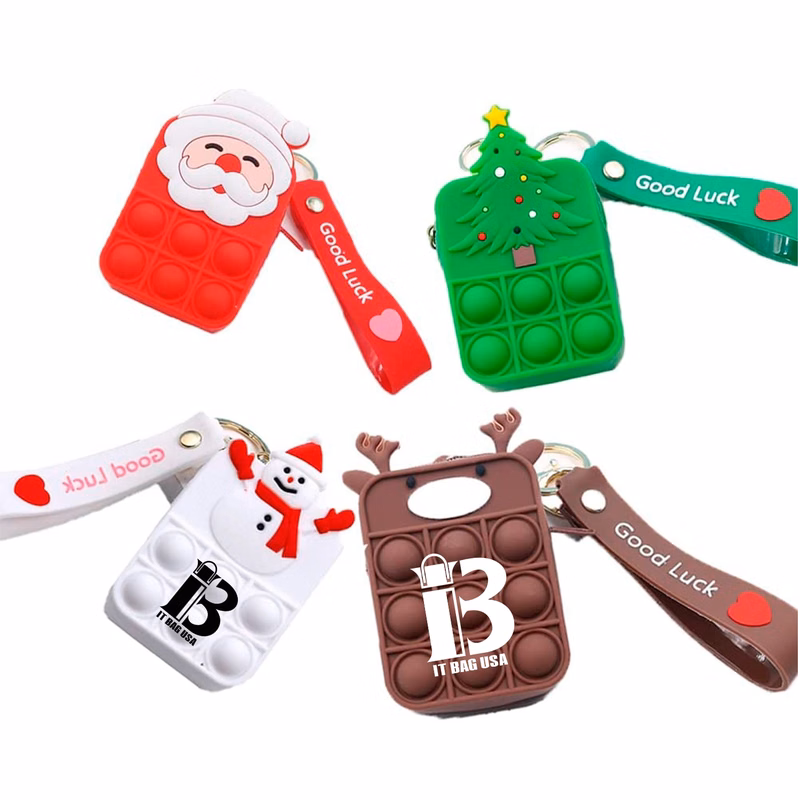Christmas Santa Claus Snowman Pop Fidget Toy