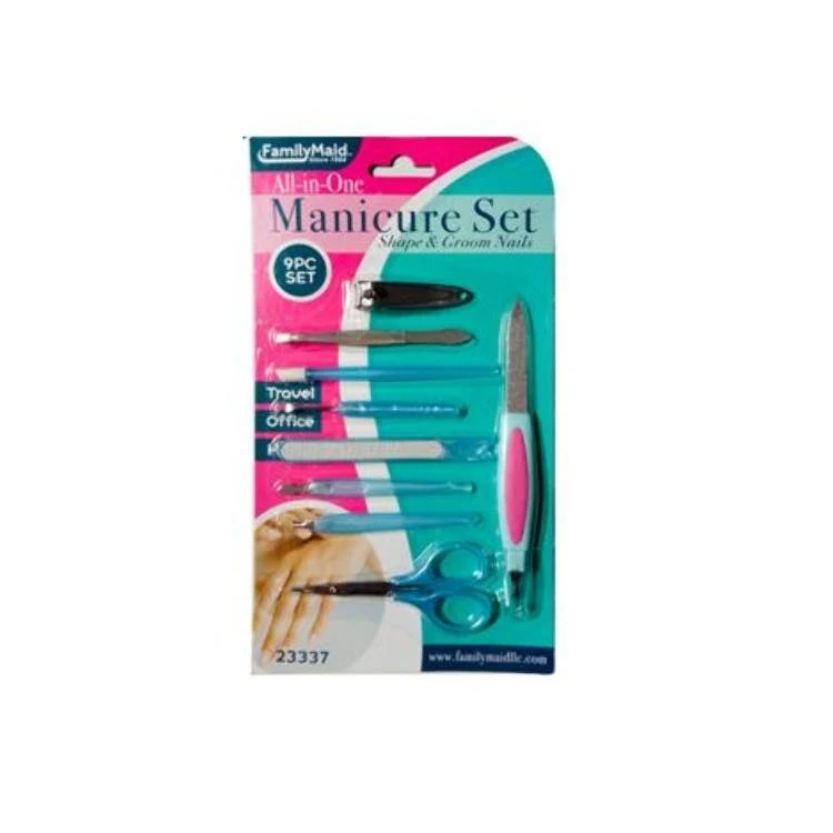 All-in-One Manicure Sets - Assorted 9 Pieces 1