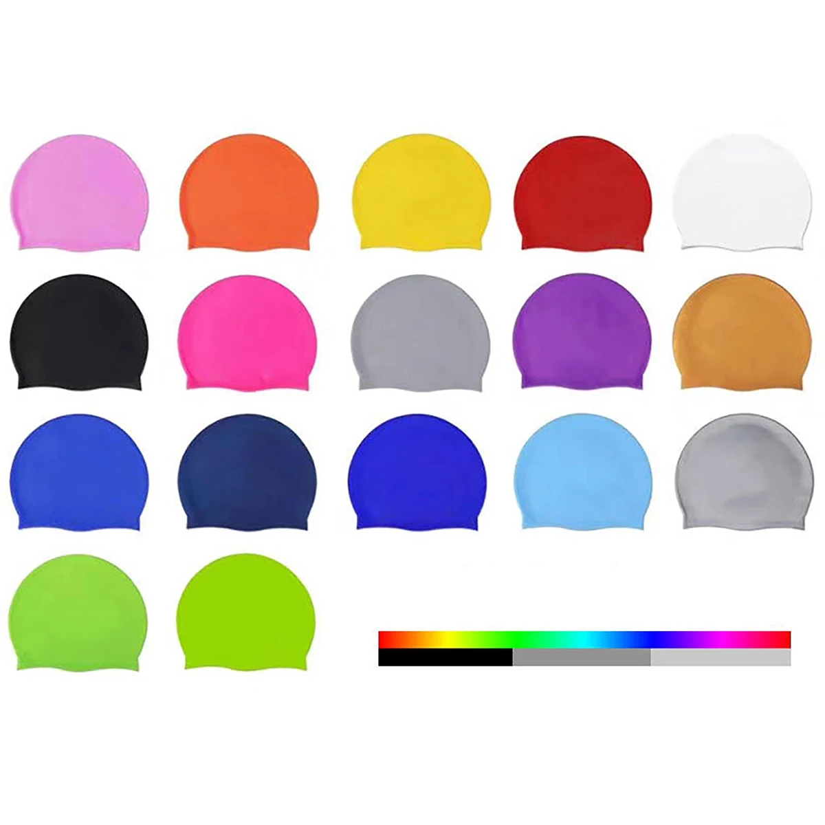 MOQ 50pcs Silicone Swim Cap For Long Hair 1