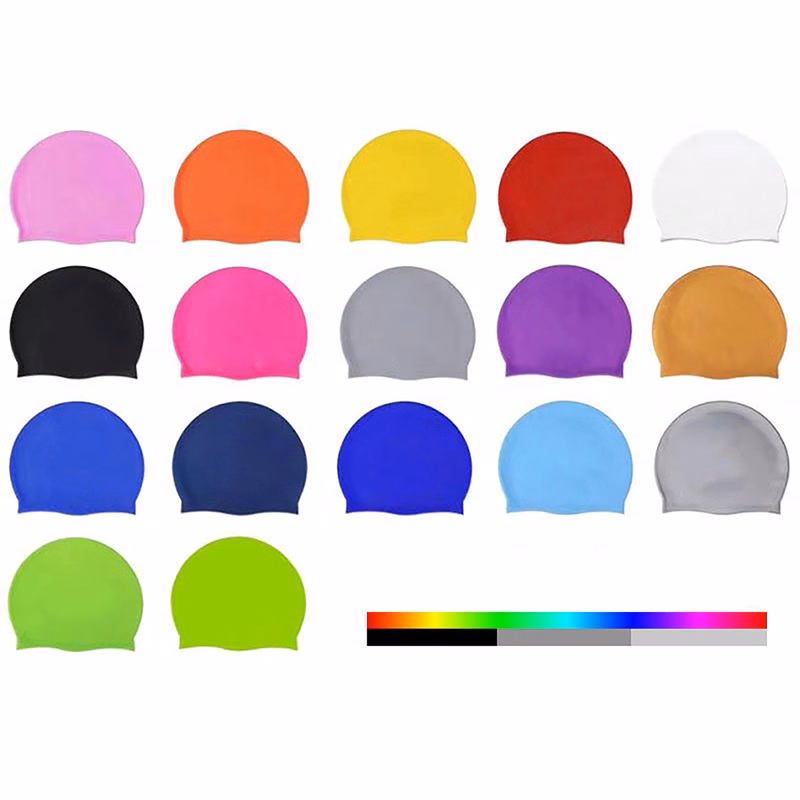 MOQ 50pcs Silicone Swim Cap For Long Hair