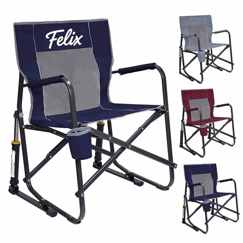 Portable Foldable Steel Camping Chair for Outdoor Fishing