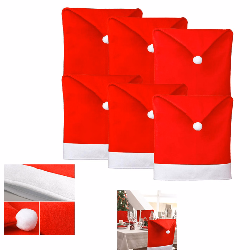 Dining Set Christmas Hat Christmas Chair Cover
