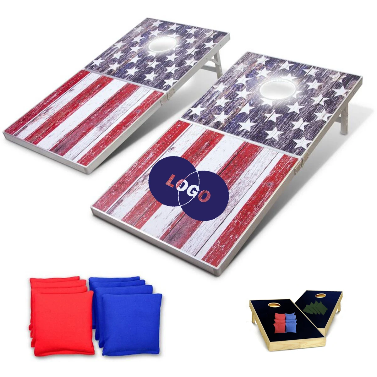 Patriotic USA Flag Bean Bag Toss Game 1