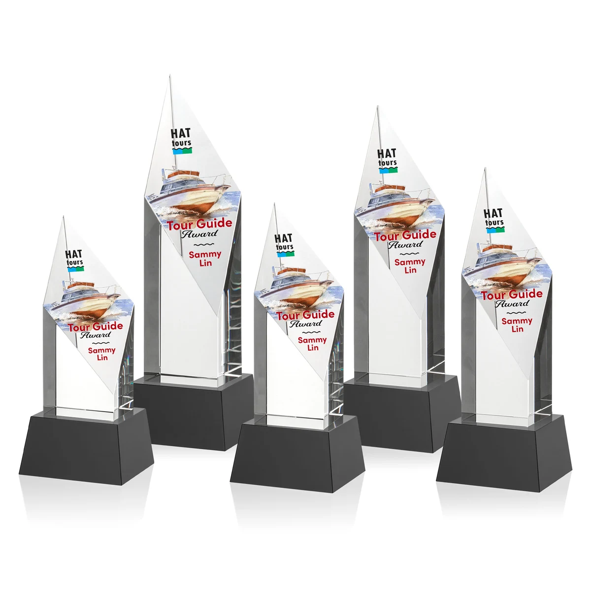 Vertex VividPrint™ Award on Base - Black 1