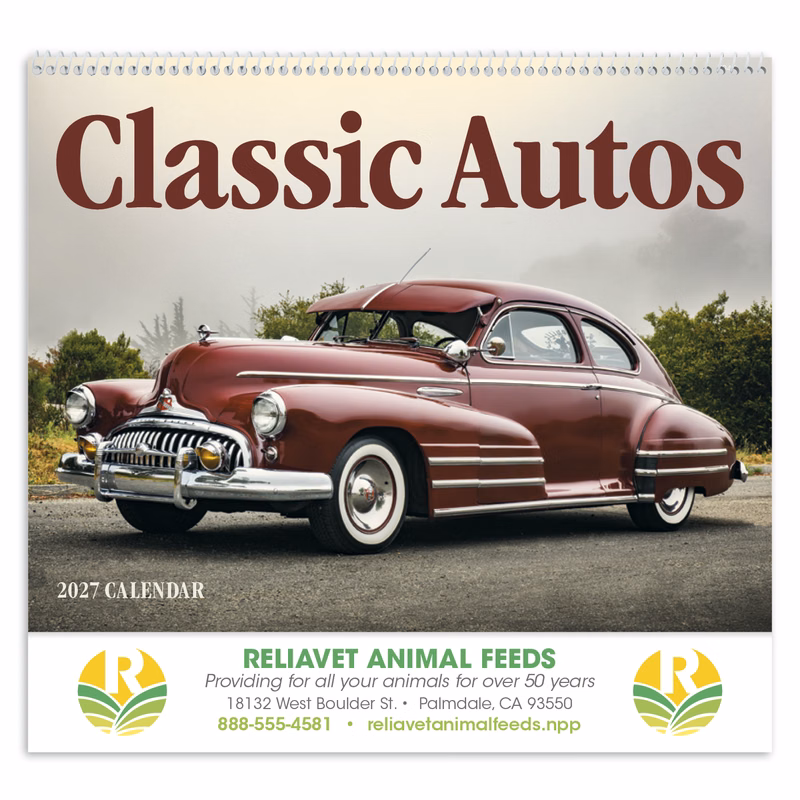 Good Value™ Classic Autos - Spiral Calendar