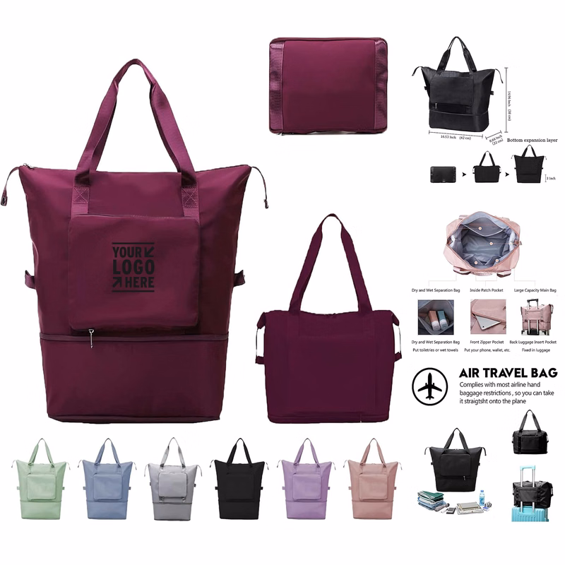 Forest Large Capacity Folding Dry Wet Separation Multifunctional Sport Shoulder Travel Duffel Bag