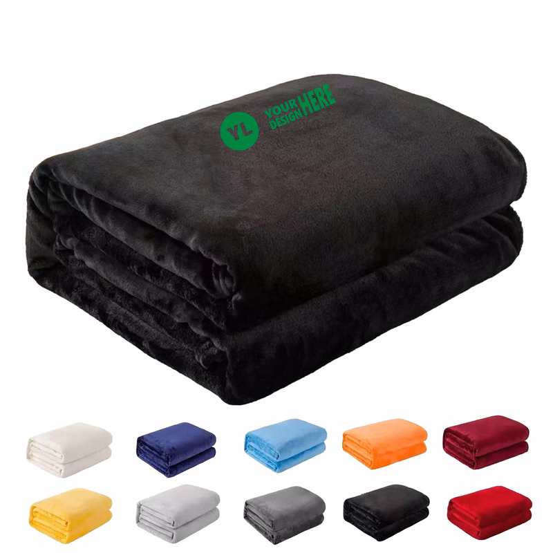 Versatile 200GSM Solid Fleece Sofa Blanket