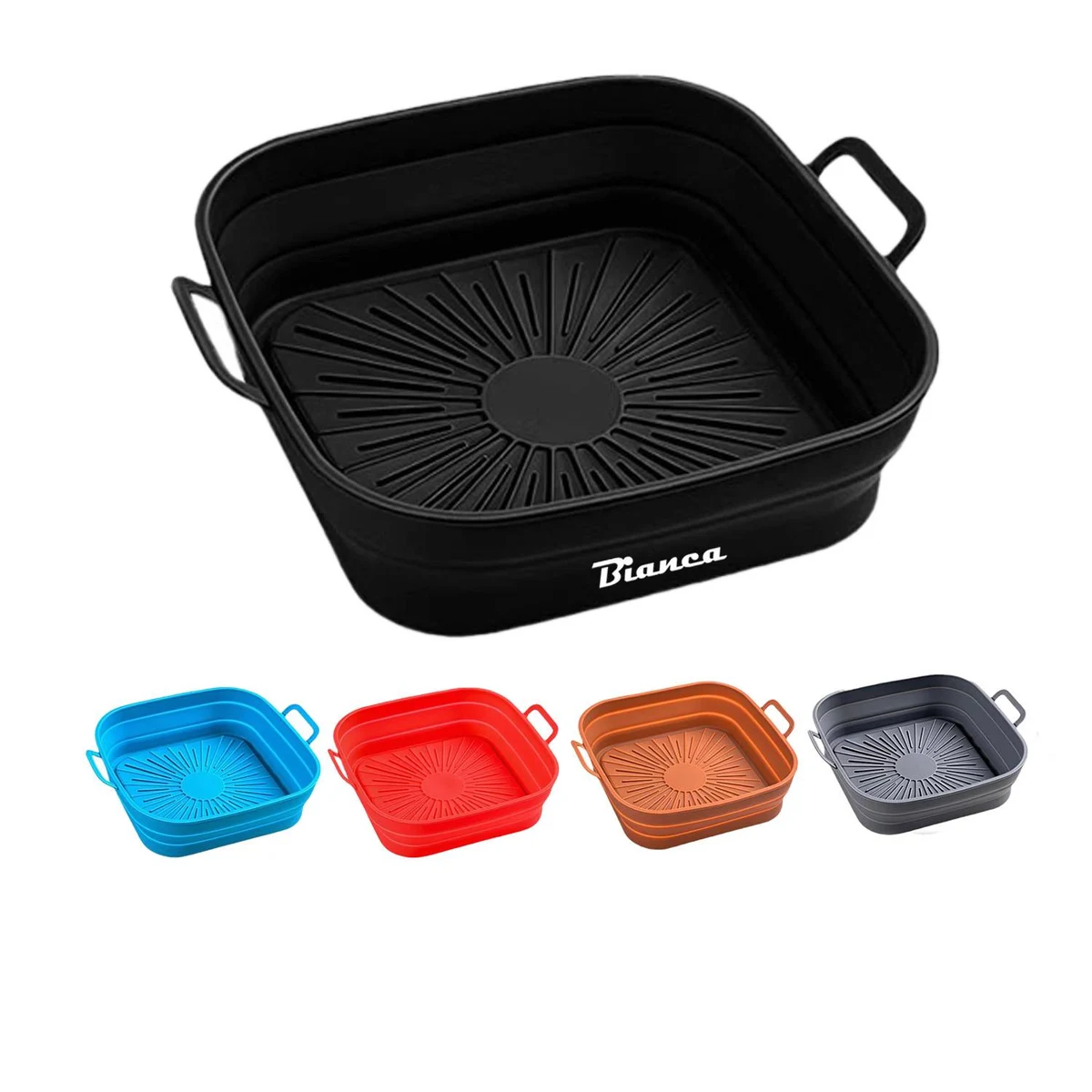 Foldable Silicone Air Fryer Liner – Odorless & Reusable 1