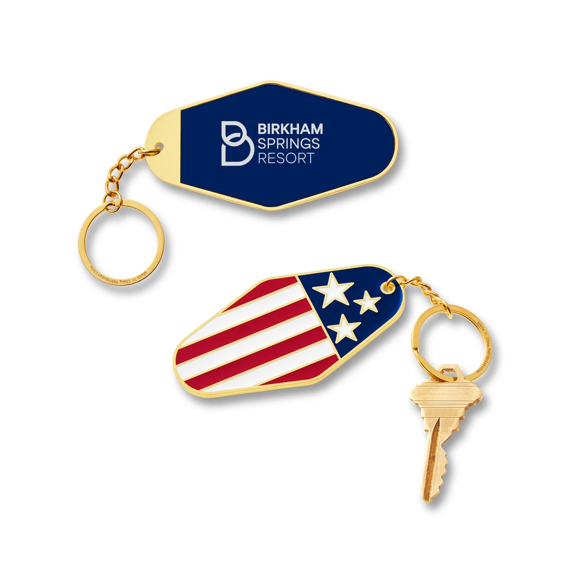 USA Patriotic Metal Keychain 1