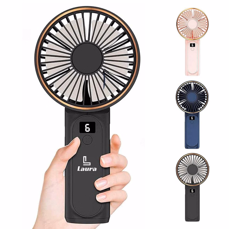 Halterneck hand-held folding small fan