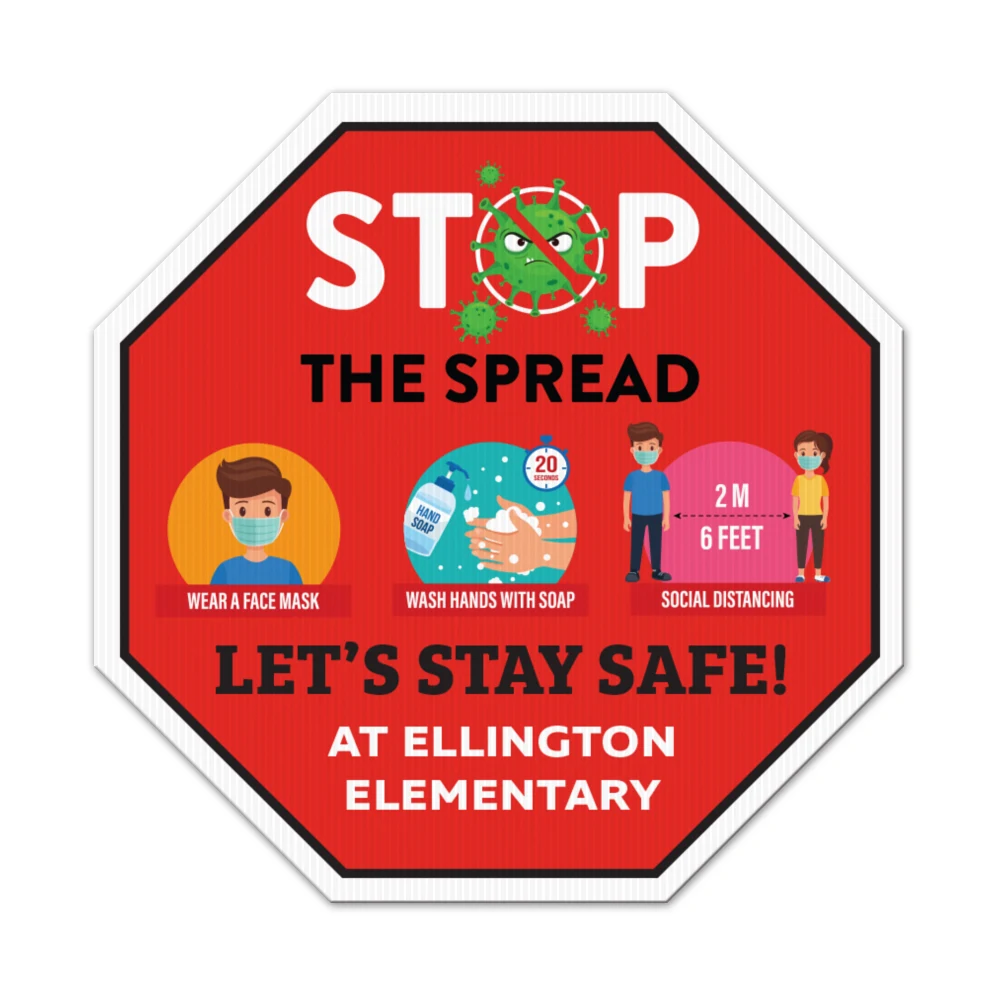 Stop Sign Yard Sign, Full Color 1