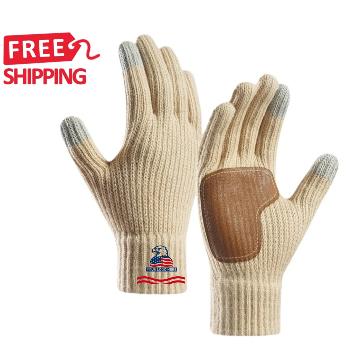 Touchscreen Knit Winter Gloves Grip 1