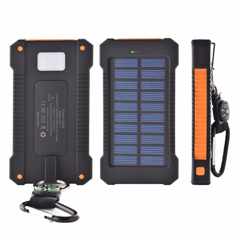 8000 mAh Solar Energy Power Bank