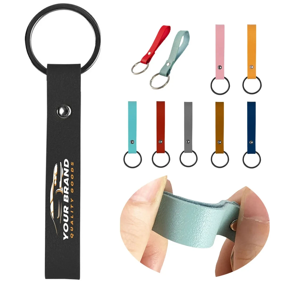 PU Leather Car Keychain Pendant Accessories 1