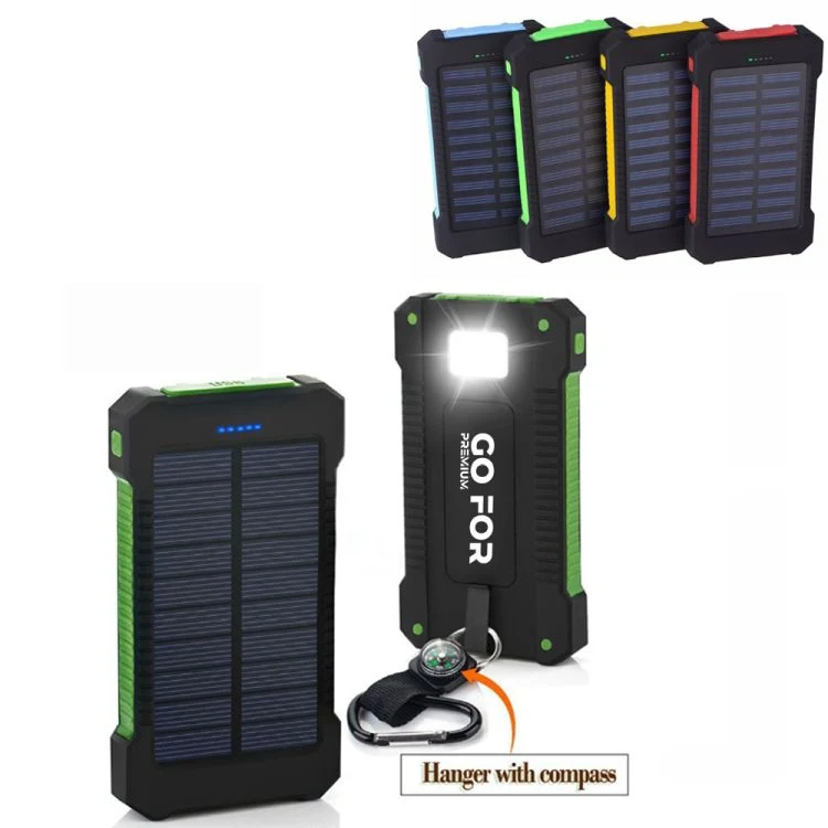10000mAh Solar Power Bank with Flashlight 1