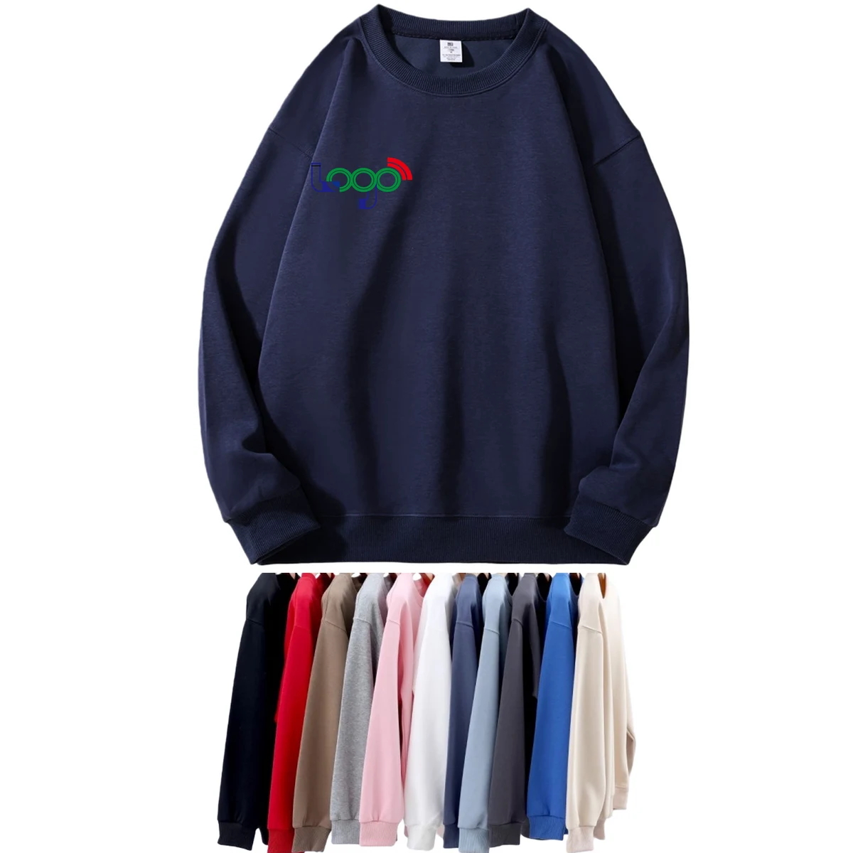 Half-Zip Hoodie Stand-Up Collar, custom hoodie or sweatshirt with logo imprint 1
