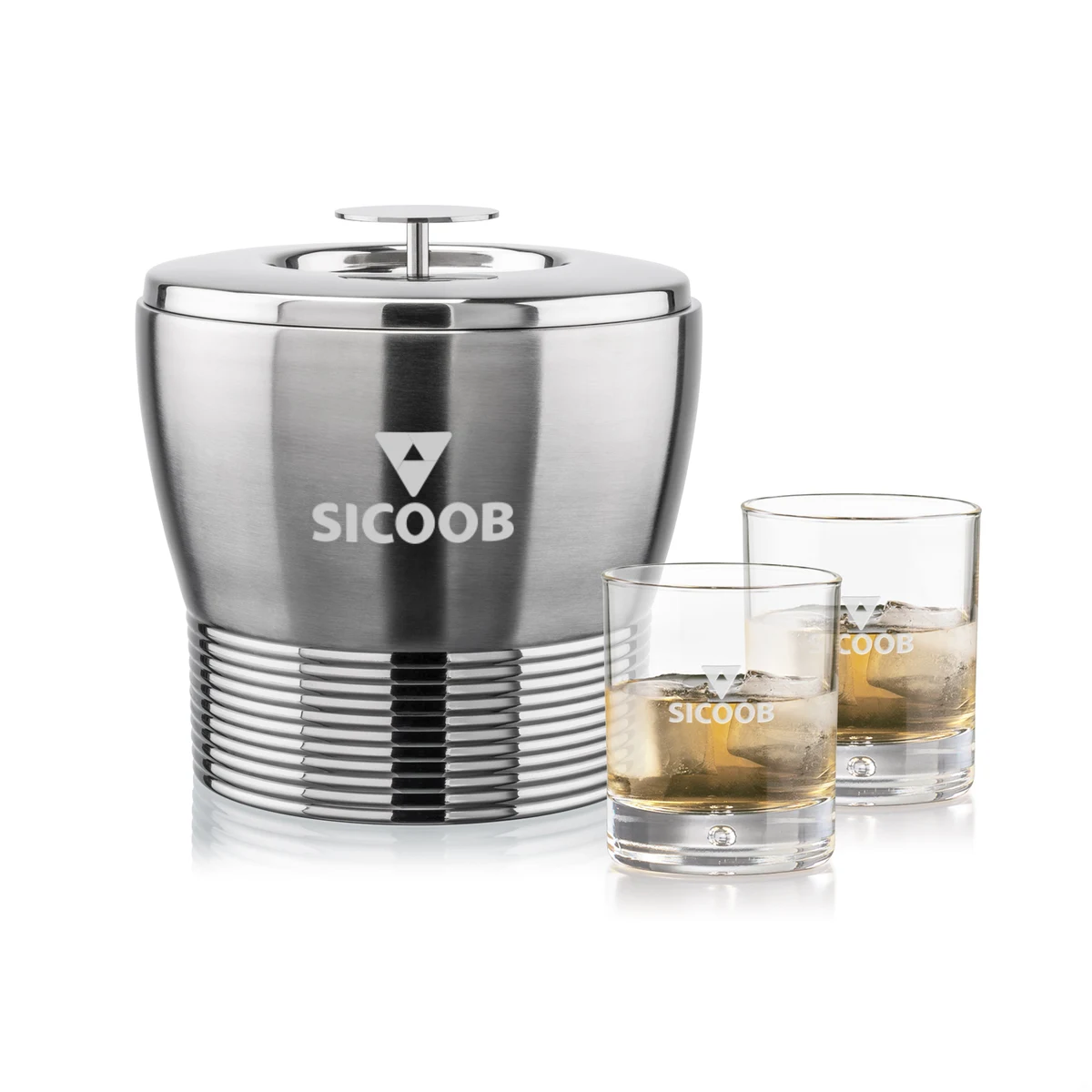 Genoa Ice Bucket & Bastia On-the-Rocks Set 1