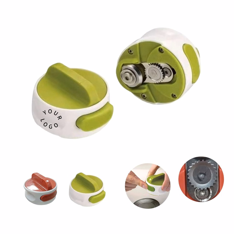 Compact ABS Can Opener with Sharp Stainless Steel Blade