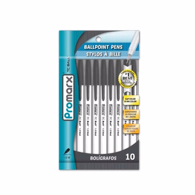 Ballpoint Pens - Black 10 Count