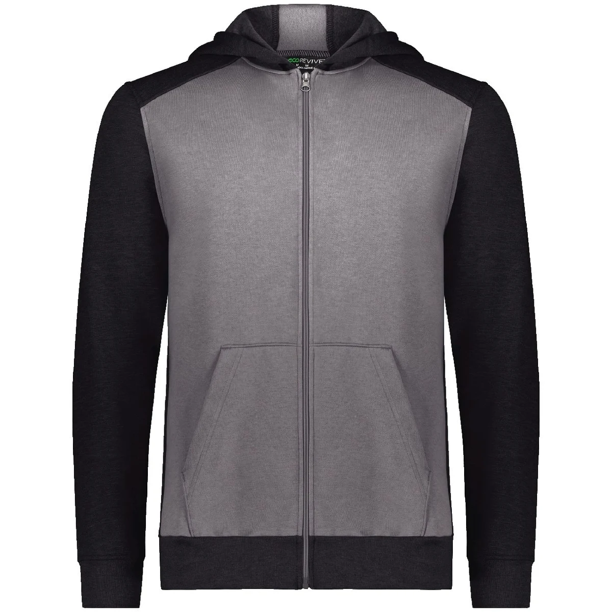 Youth Eco Revive™ Three-Season Triblend Fleece Full-Zip Hooded Sweatshirt - 6900 1