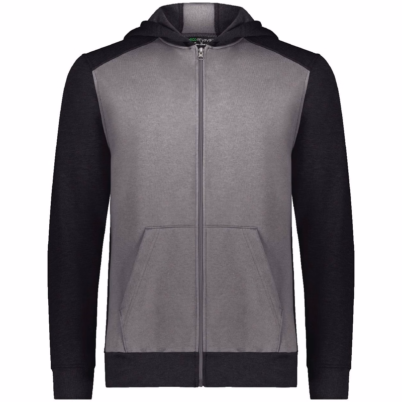 Youth Eco Revive™ Three-Season Triblend Fleece Full-Zip Hooded Sweatshirt - 6900