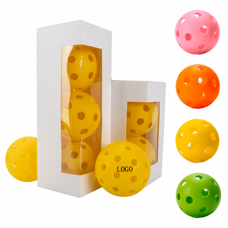 3" Durable TPE 26-Hole Custom Pickleball Balls