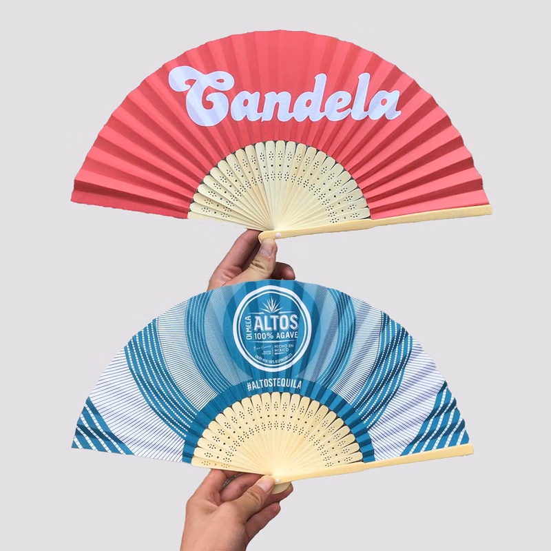 Bamboo Frame Crafted Folding Paper Fan