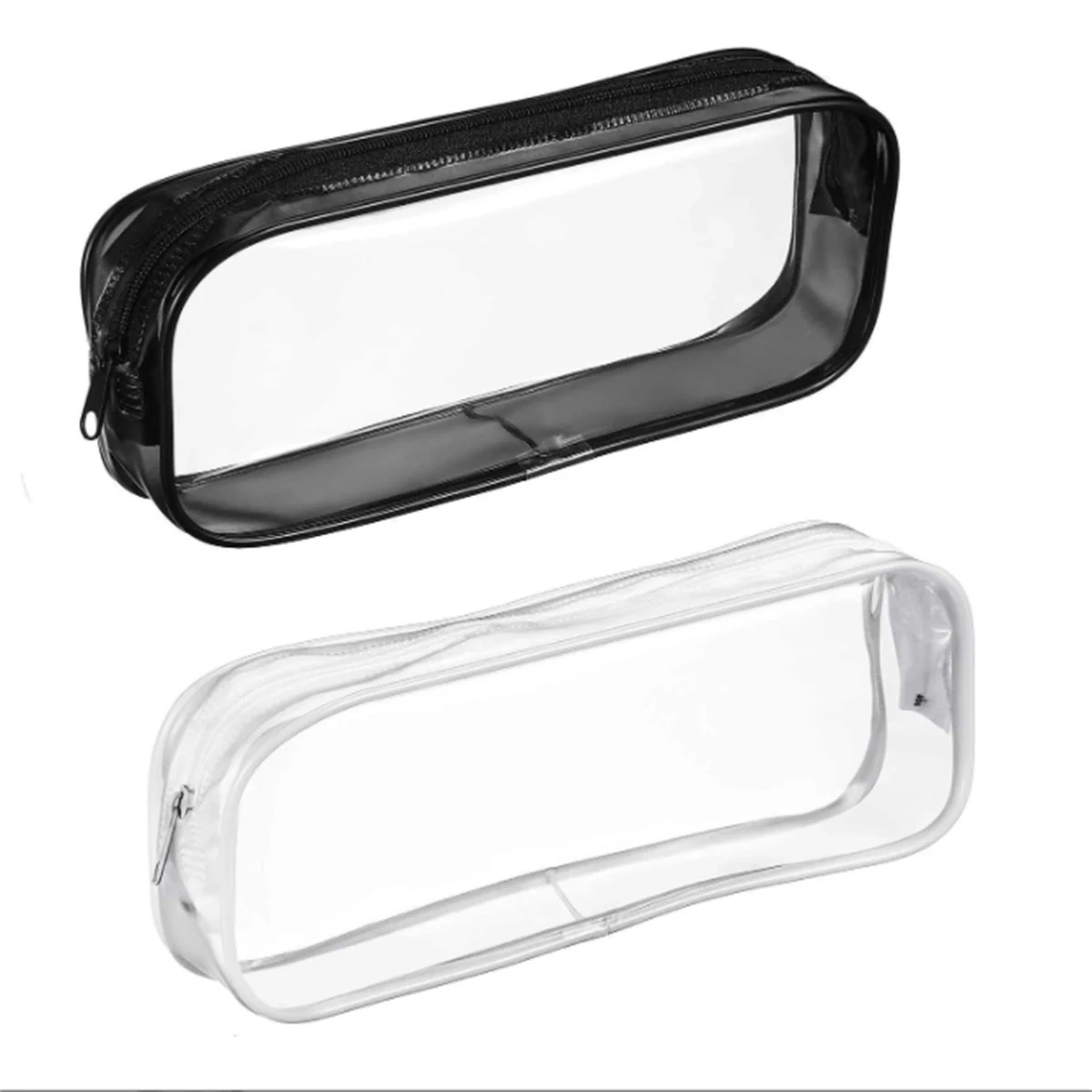Clear Zipper Pen Pencil Case 1