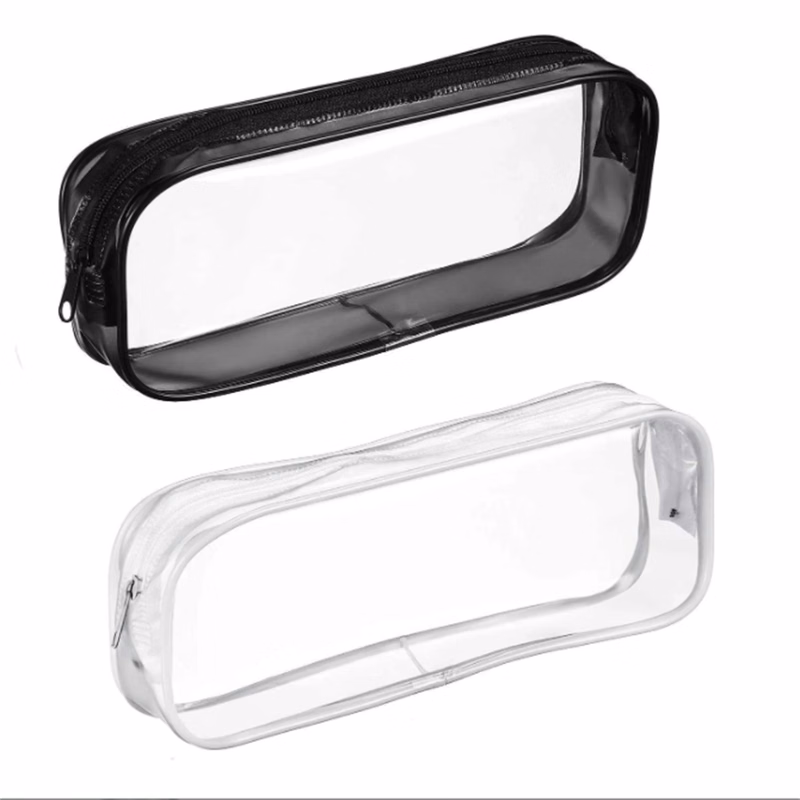 Clear Zipper Pen Pencil Case
