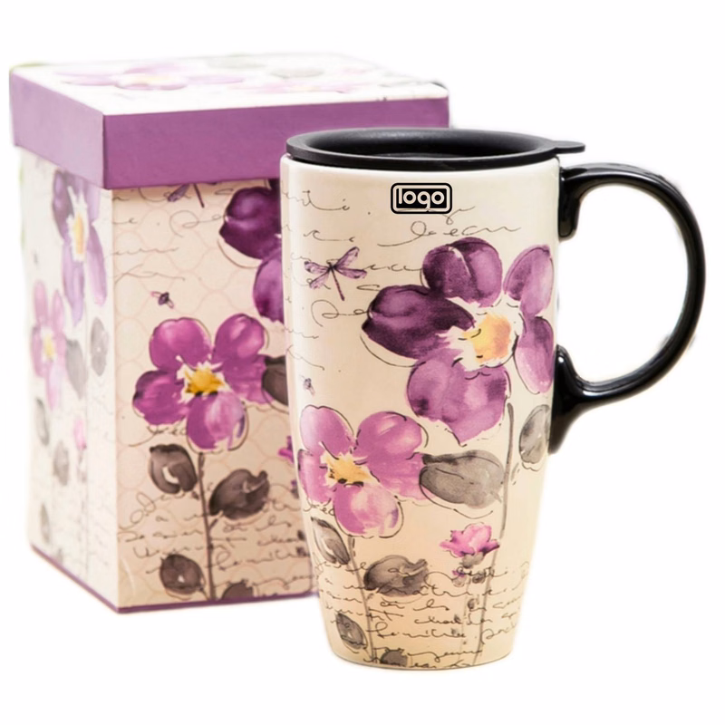 17oz Ceramic Mug w/ Lid