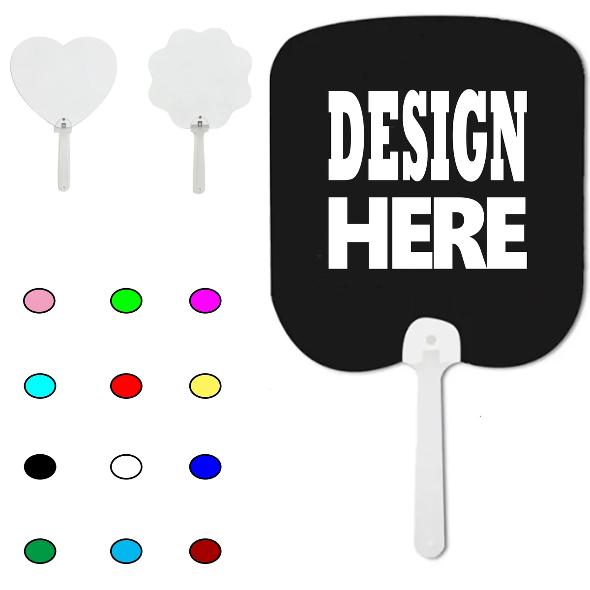 Custom Advertising Hand Fan with Logo Printing 1