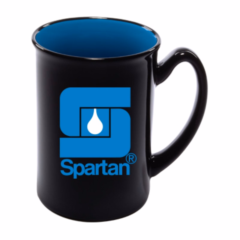 16 oz Marco 2-tone Black Exterio and Sky Blue Interior Mug