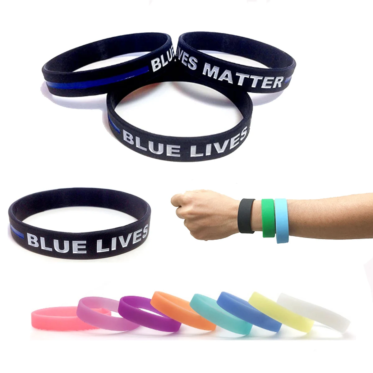 Custom Silicone Sports Bracelet Wrist Band 1