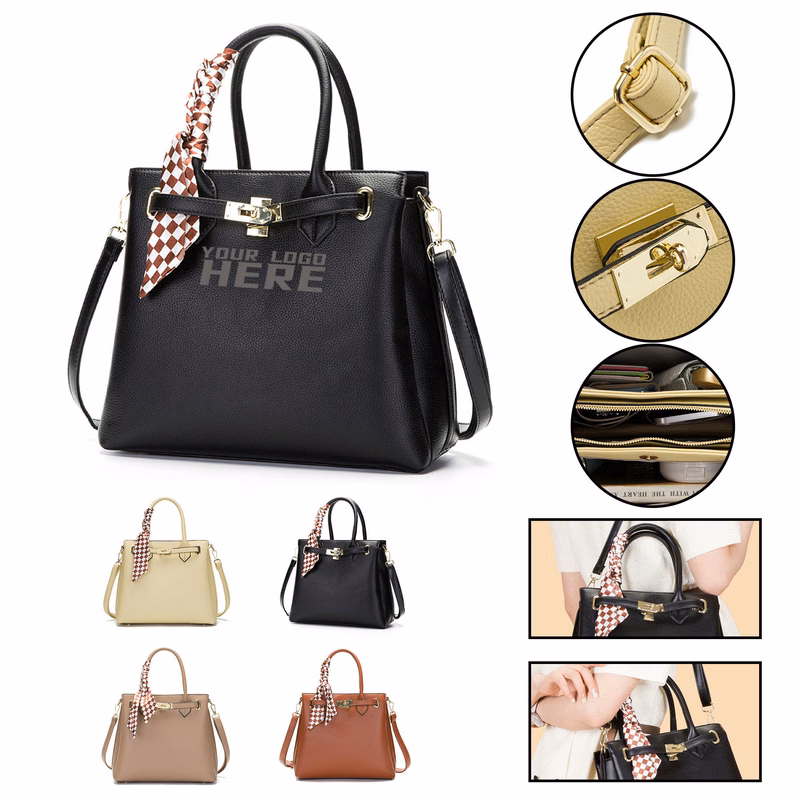 Women Leather Shoulder Tote Bag 