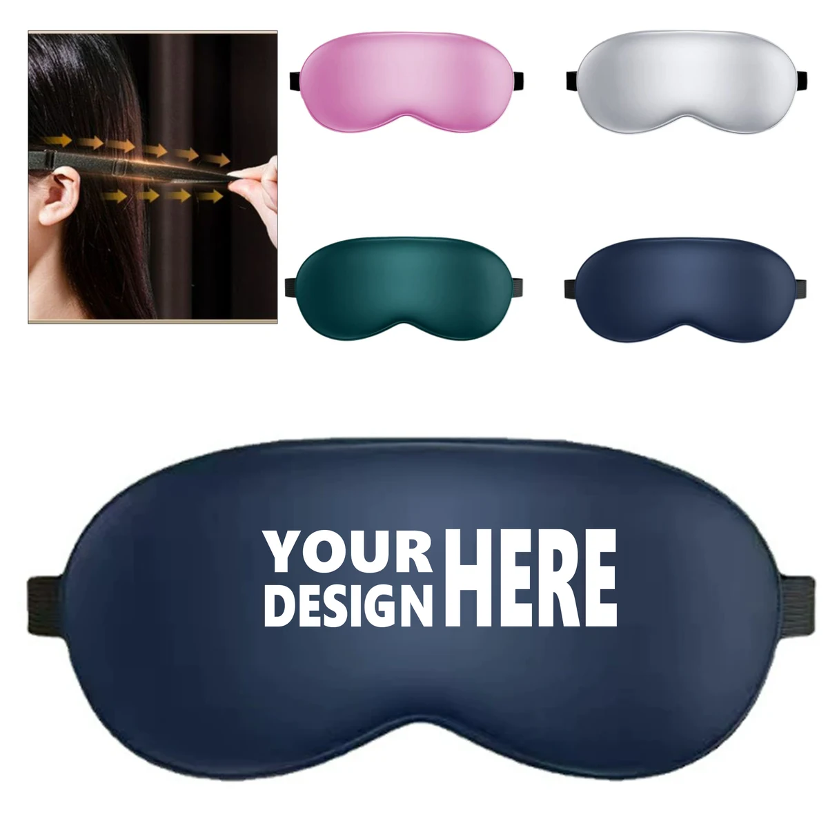 Blackout Double-Sided Imitation Silk Eye Mask 1