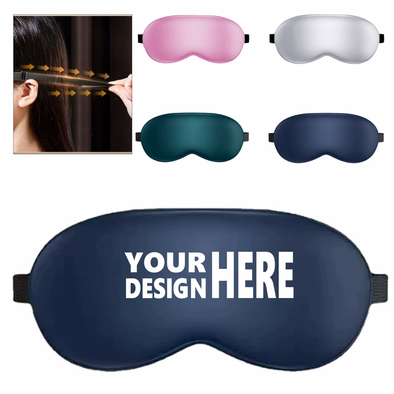 Blackout Double-Sided Imitation Silk Eye Mask
