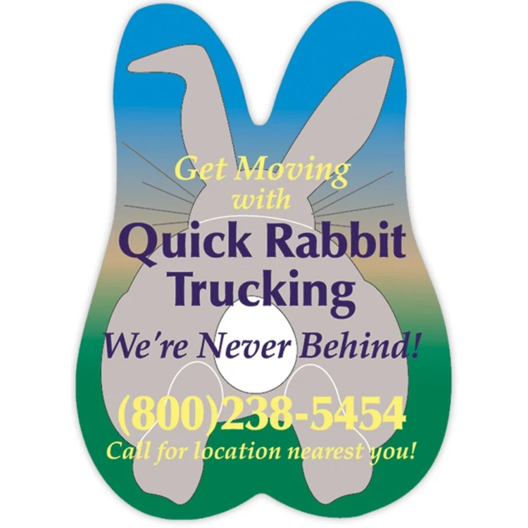 Vinyl Label (3" x 2.125") Rabbit Ears 1