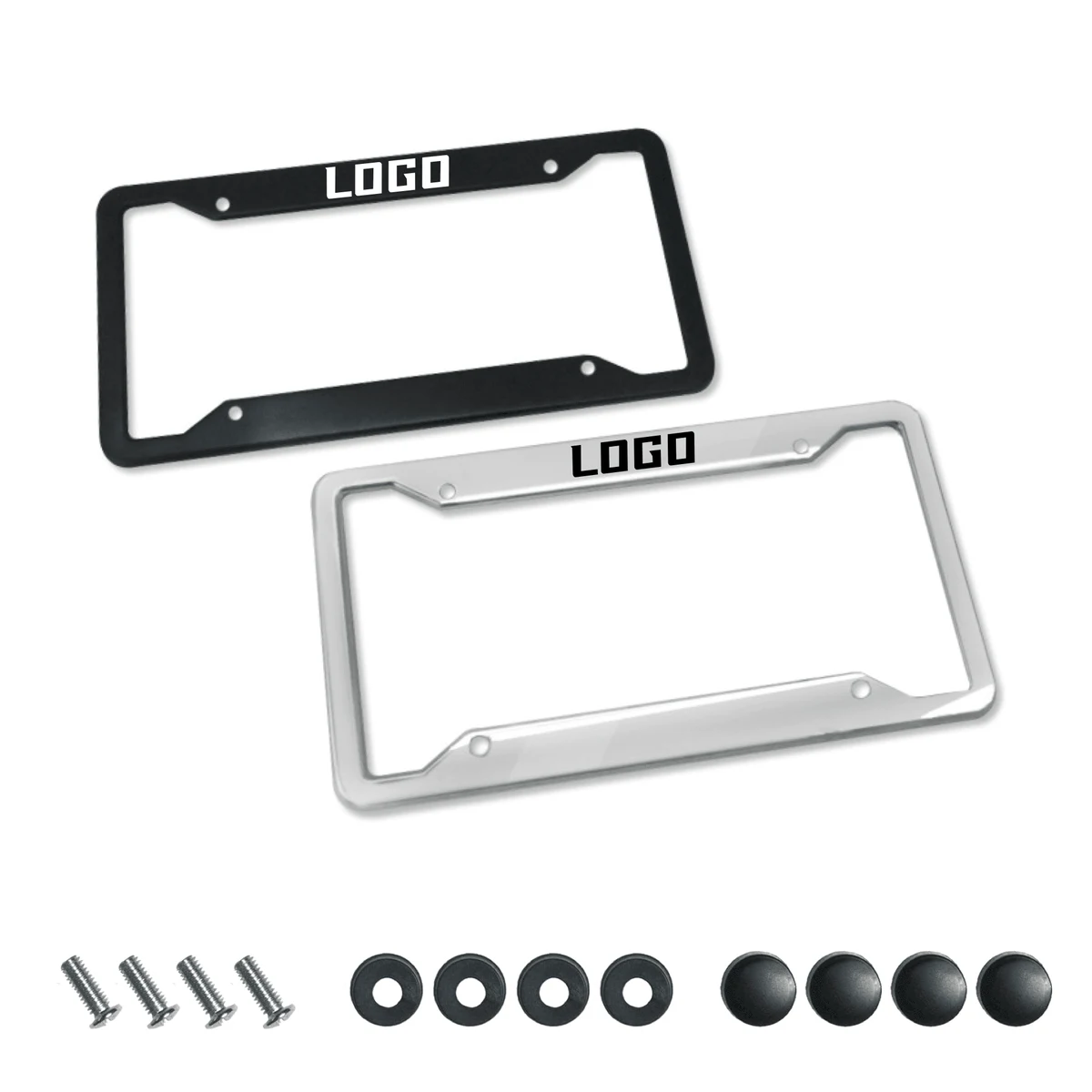 Thick American Style Logo Metal License Plate Holder 1